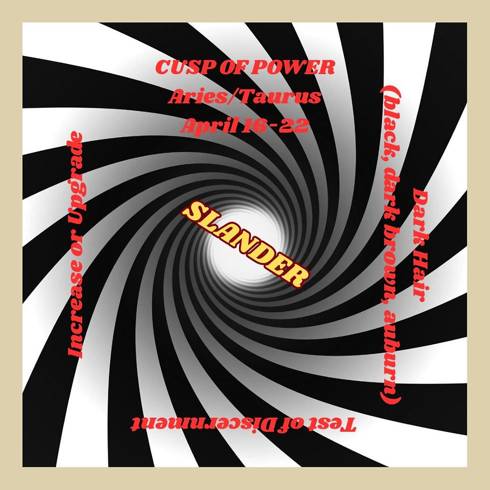 Thumbnail: Revelations of Truth oracle card featuring Aries Taurus cusp slander and discernment themes