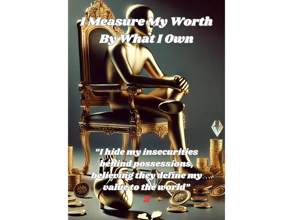 Thumbnail: Narcissist oracle card about self-worth and possessions