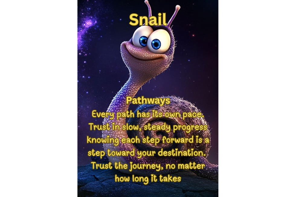 Thumbnail: Snail pathways oracle card