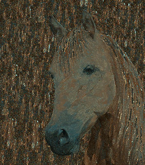 Longmane horse - copper crystal