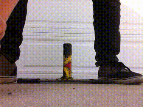 Video showing a rainbow flip