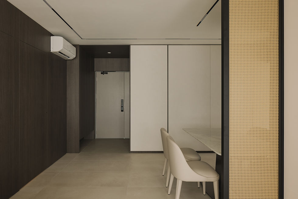 built-in shoe cabinet at foyer