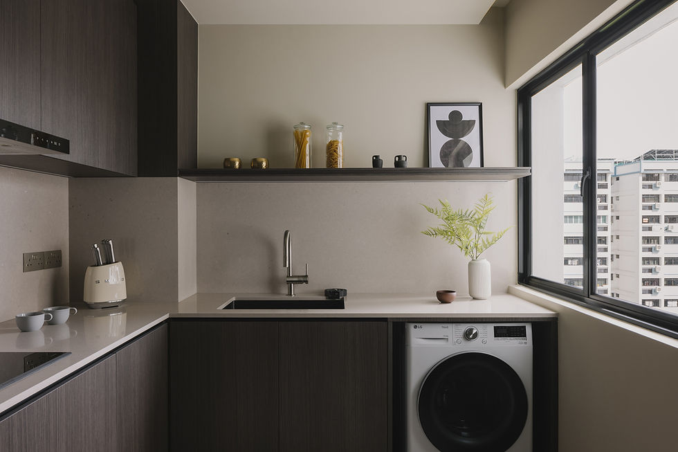 clean bright modern designer kitchen