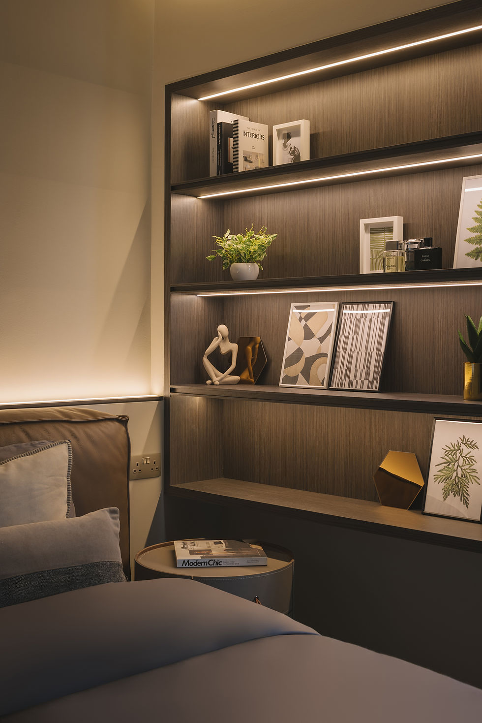 display cabinet with lighting