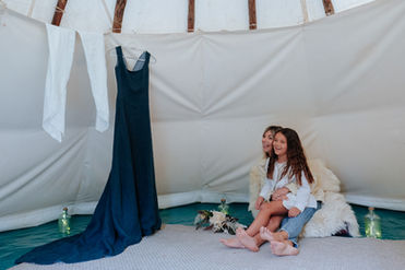 séance photo avant la cérémonie chamanique