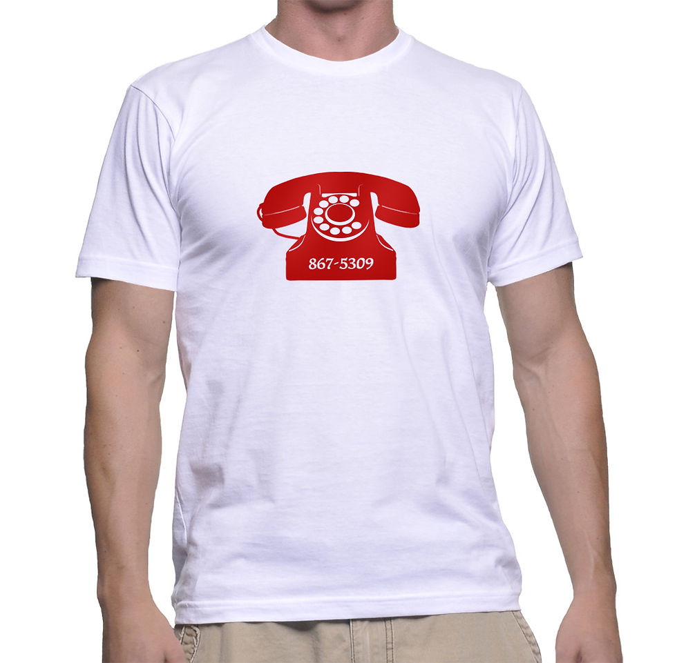 Thumbnail: 867-5309 Jenny Unisex Crew T-Shirt