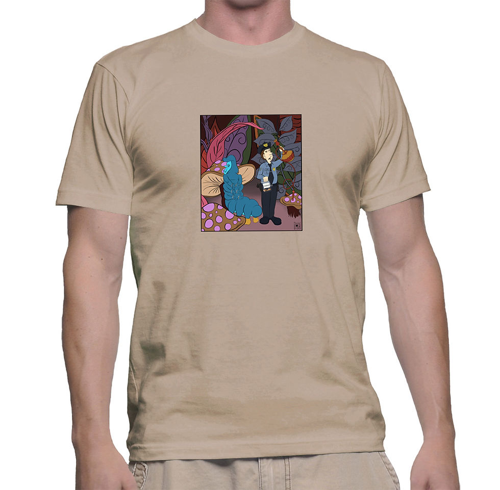 Thumbnail: Alice Caterpillar Unisex Crew T-Shirt