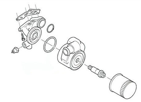 Thumbnail: OIL COOLER O-RING GASKETS & HEX TOOL REBUILD KIT 1996-2004 COBRA & MUSTANGS