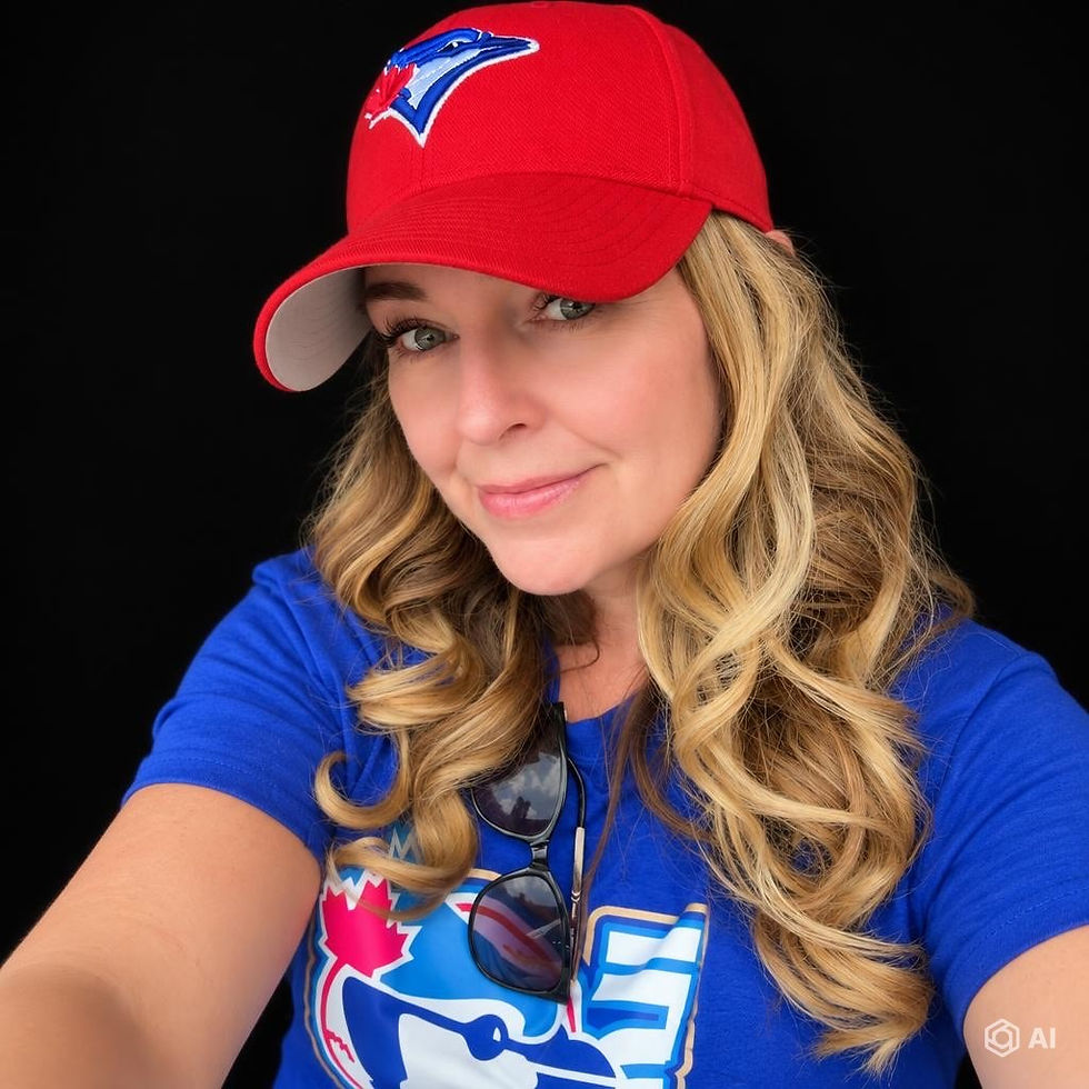 Certified trainer wearing a red Toronto Blue Jays cap.