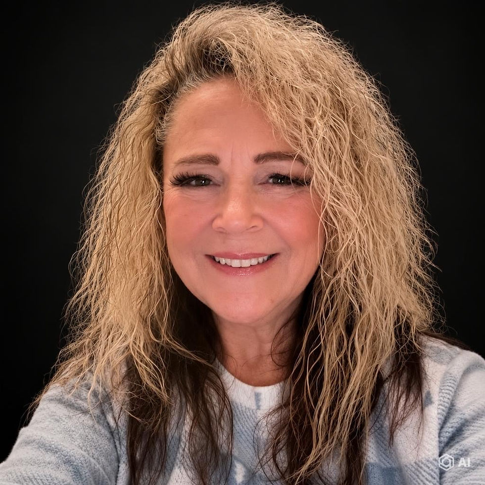 Smiling woman with long blonde hair, certified trainer