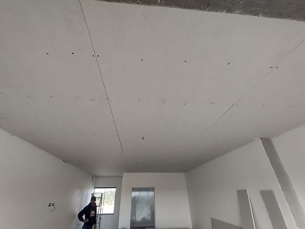 Miniatura: Acabamento interno cerâmicas drywall e massa pva