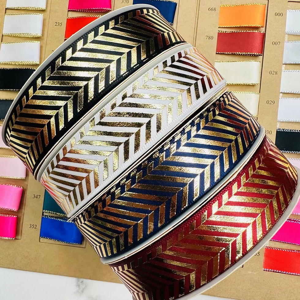 Thumbnail: 2.5CM Heat-Set Hot Stamping Ribbon for DIY Bows & Gift Packaging
