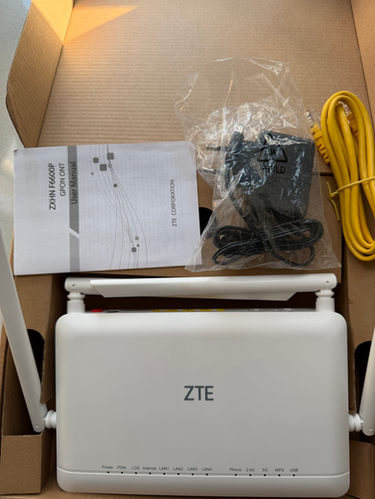 Zte Fiber Router ZTE F6600P Gigabit WiFi 6 Optical Modem Router | Easy Trade Africa