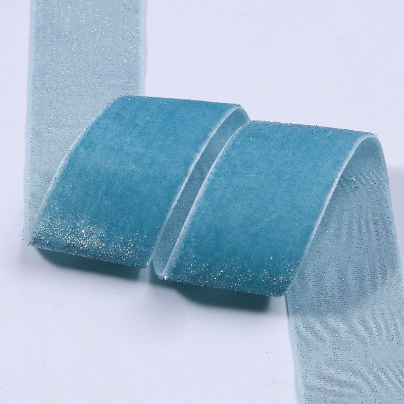 Thumbnail: Silver Flocking Ribbon for DIY Bows, Gifts, Hair & Cake Decoration