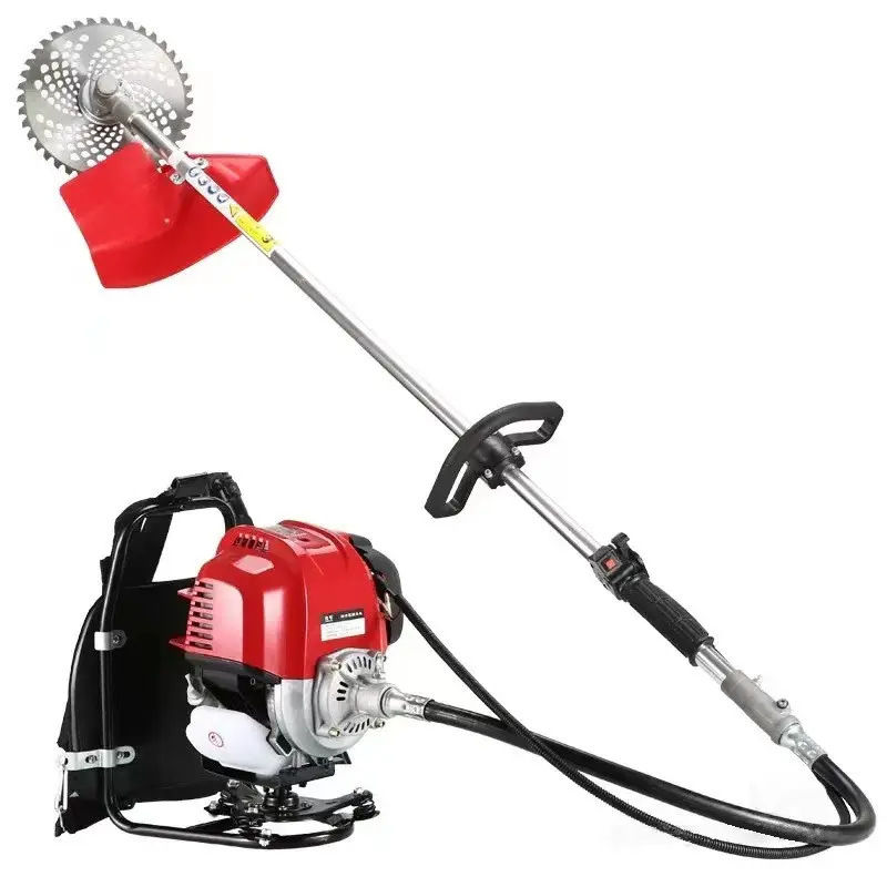 Thumbnail: High-Power 35CC 4-Stroke Gasoline Backpack Lawn Mower 1.4KW