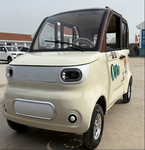 4-Door Solar Mini Electric Car with Range Extender | 4-Seater Smart Urban EV