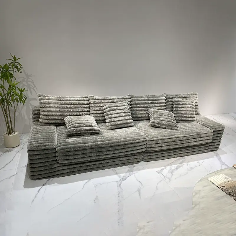 Miniature : Modern Compression Sofa with Lazy Susan Stylish & Space-Saving Seating