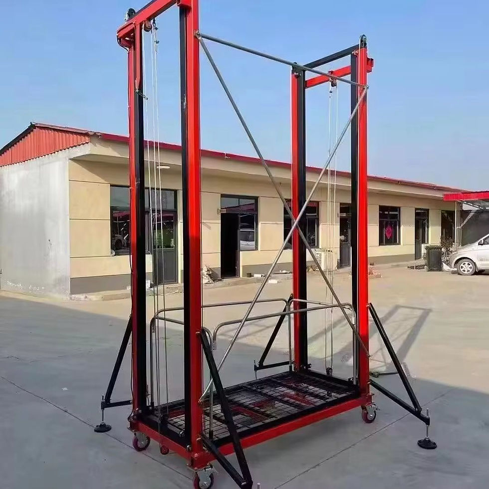 Miniature : Electric Scaffolding Lifter: 10m, 500kg Load, Foldable, Remote Control