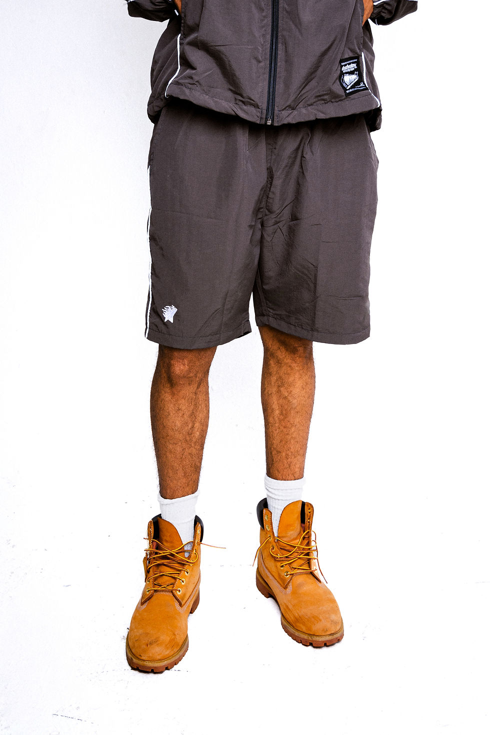 Thumbnail: STONE GREY REFLECTIVE SHORTS