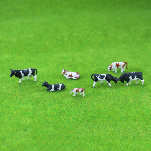 100PCS HO/N Scale Model Cows farm animal Funtrying