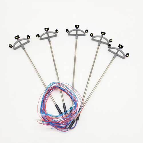 3V 187th HO Scale Model Lighting Tower Modern Floodlight Towers Led