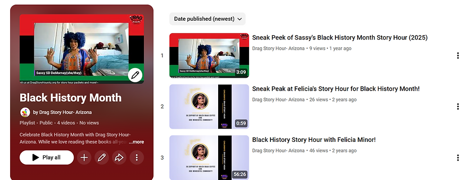 Black History Month Virtual Story Hours