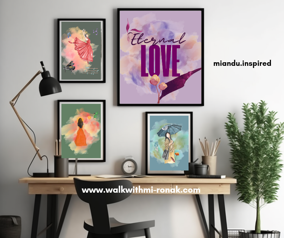 Thumbnail: Eternal Love | A set of 5 Artsy Printable