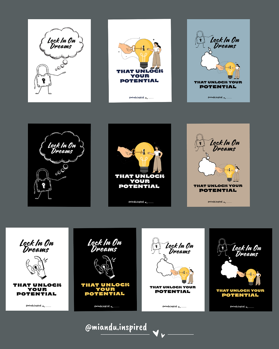 Thumbnail: "Lock In Your Dreams" Merch Design | Inspirational Quote Printable