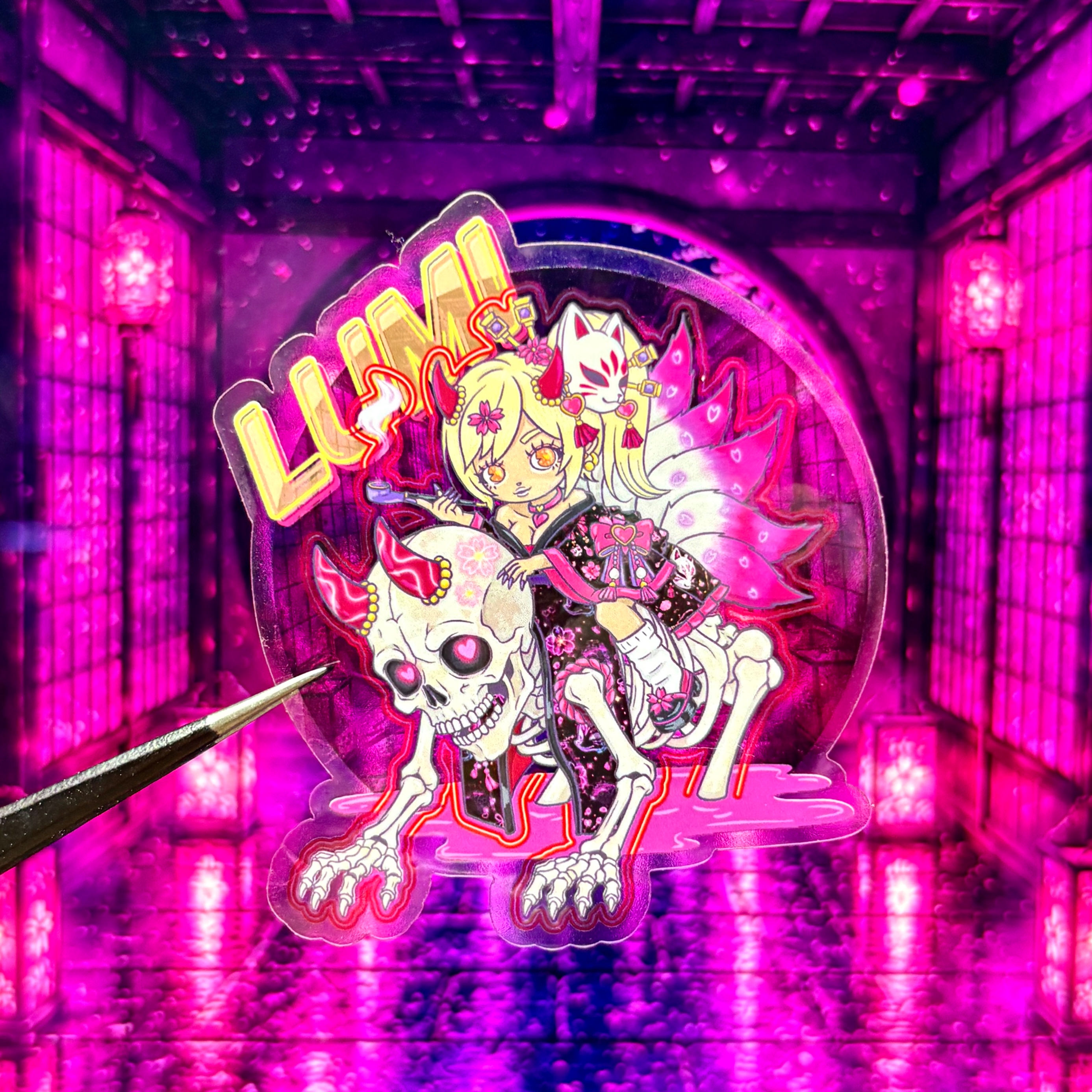 【ステッカー】LUMI花魁×がしゃどくろ