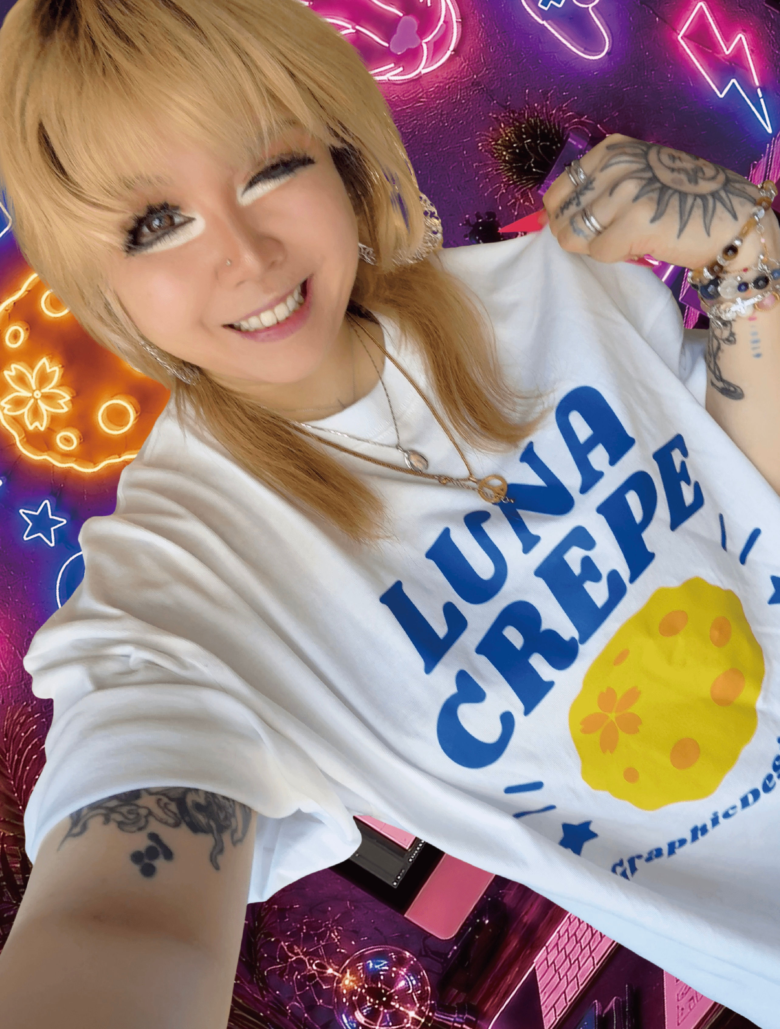 【Tシャツ】LUNA CREPE LOGO