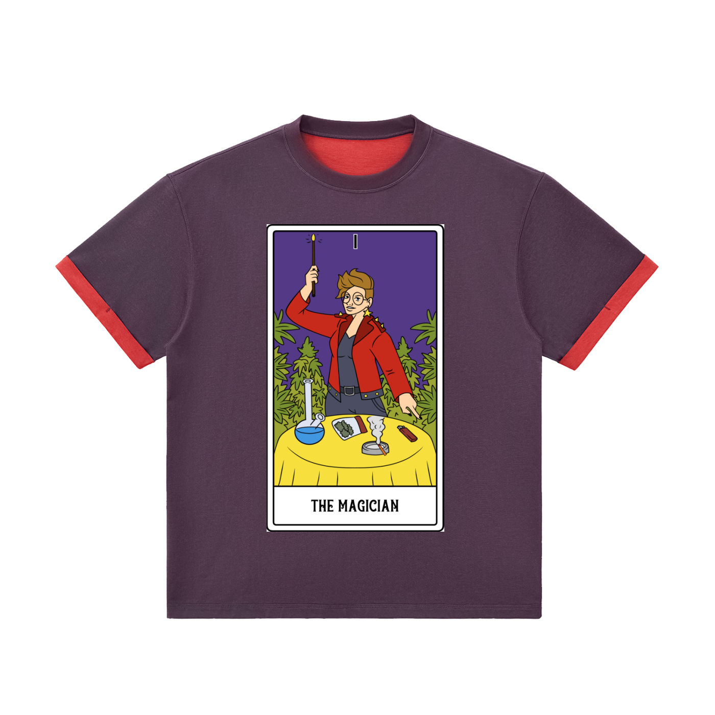 T-Shirt The Magician - Contrast Cuff Cuffed