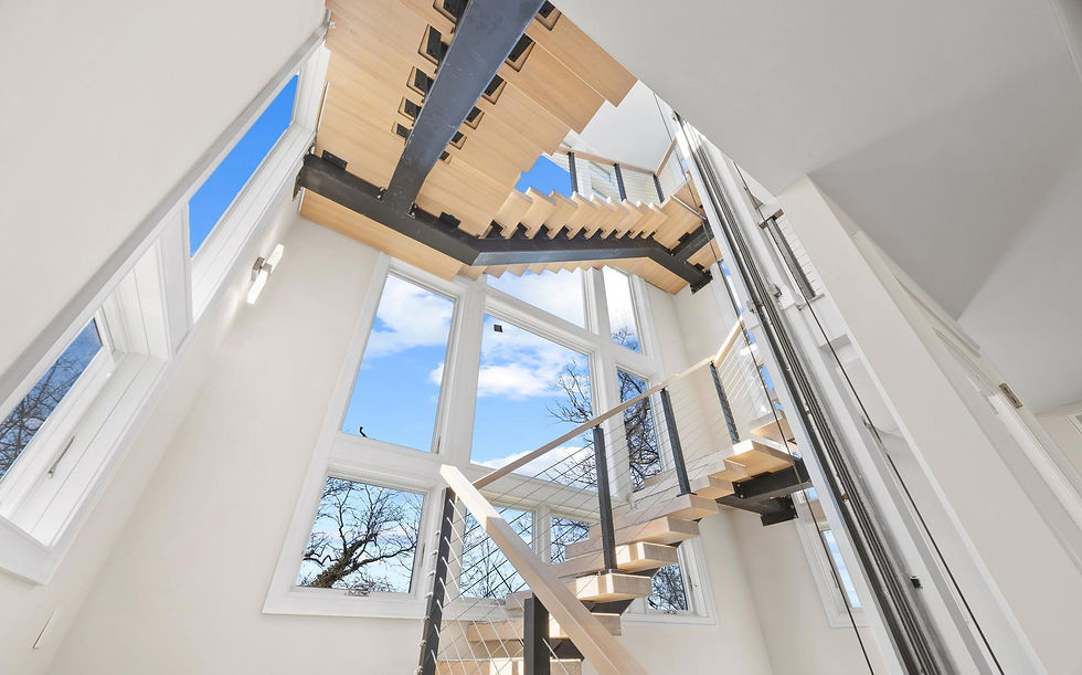 Modern luxury home on Dobbins Island in Maryland - Stairs and Elevator