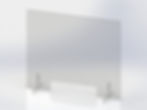 Thumbnail: Freestanding acrylic panel with removable feet