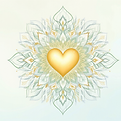 Calm mandala heart, lotus .png