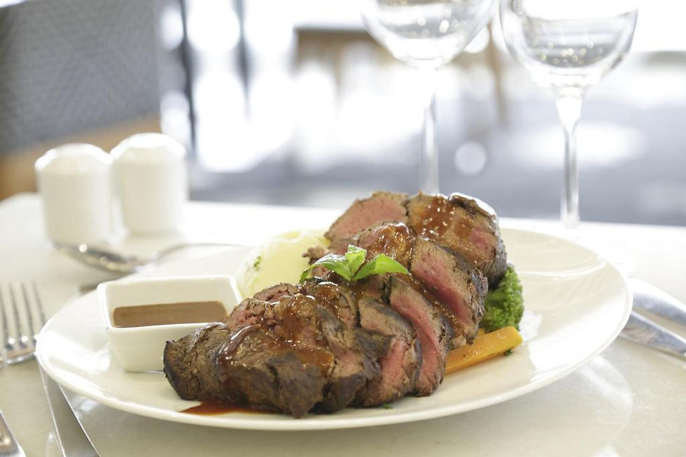 Close-up view of a gourmet dish served at Ubumwe Grande Hotel restaurant