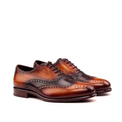 Thumbnail: Full Brogue Patina Custom Shoe