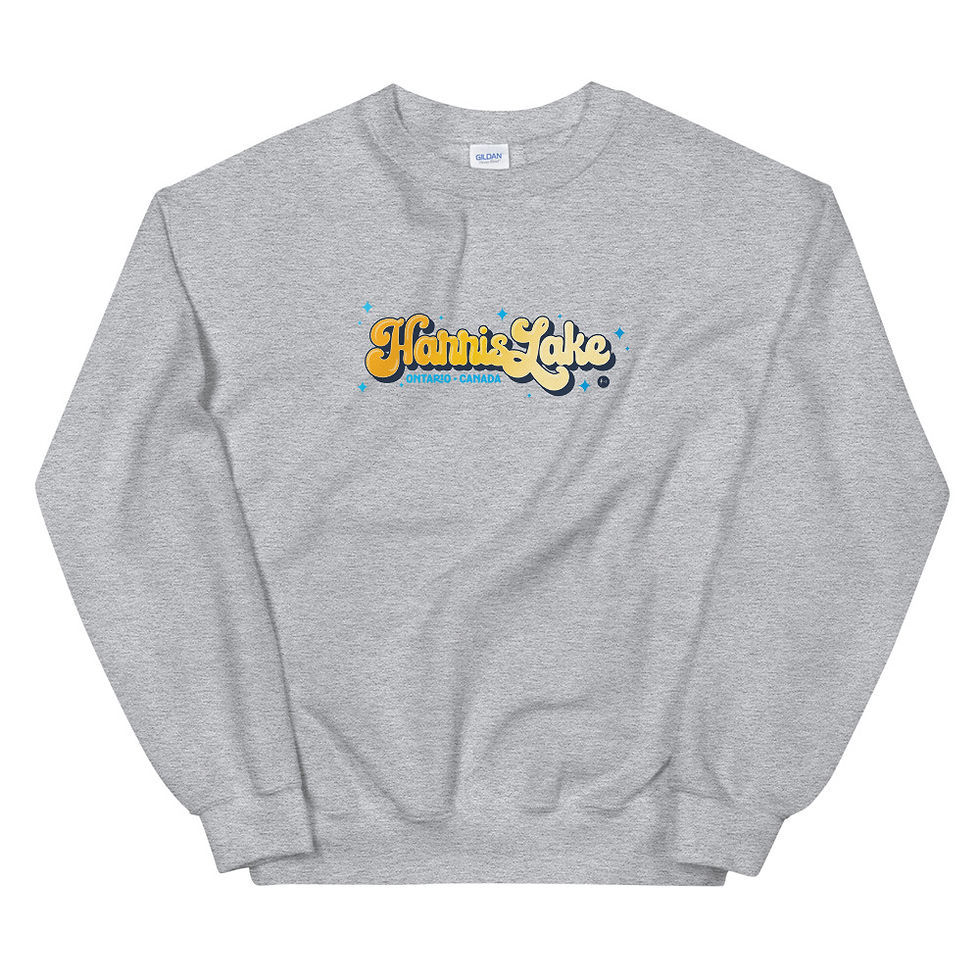 Thumbnail: Retro Harris Lake (ORANGE) - Unisex Sweatshirt