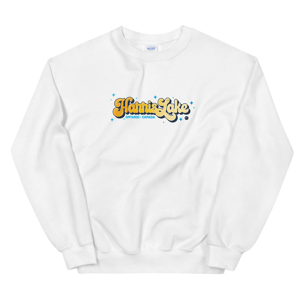 Thumbnail: Retro Harris Lake (ORANGE) - Unisex Sweatshirt