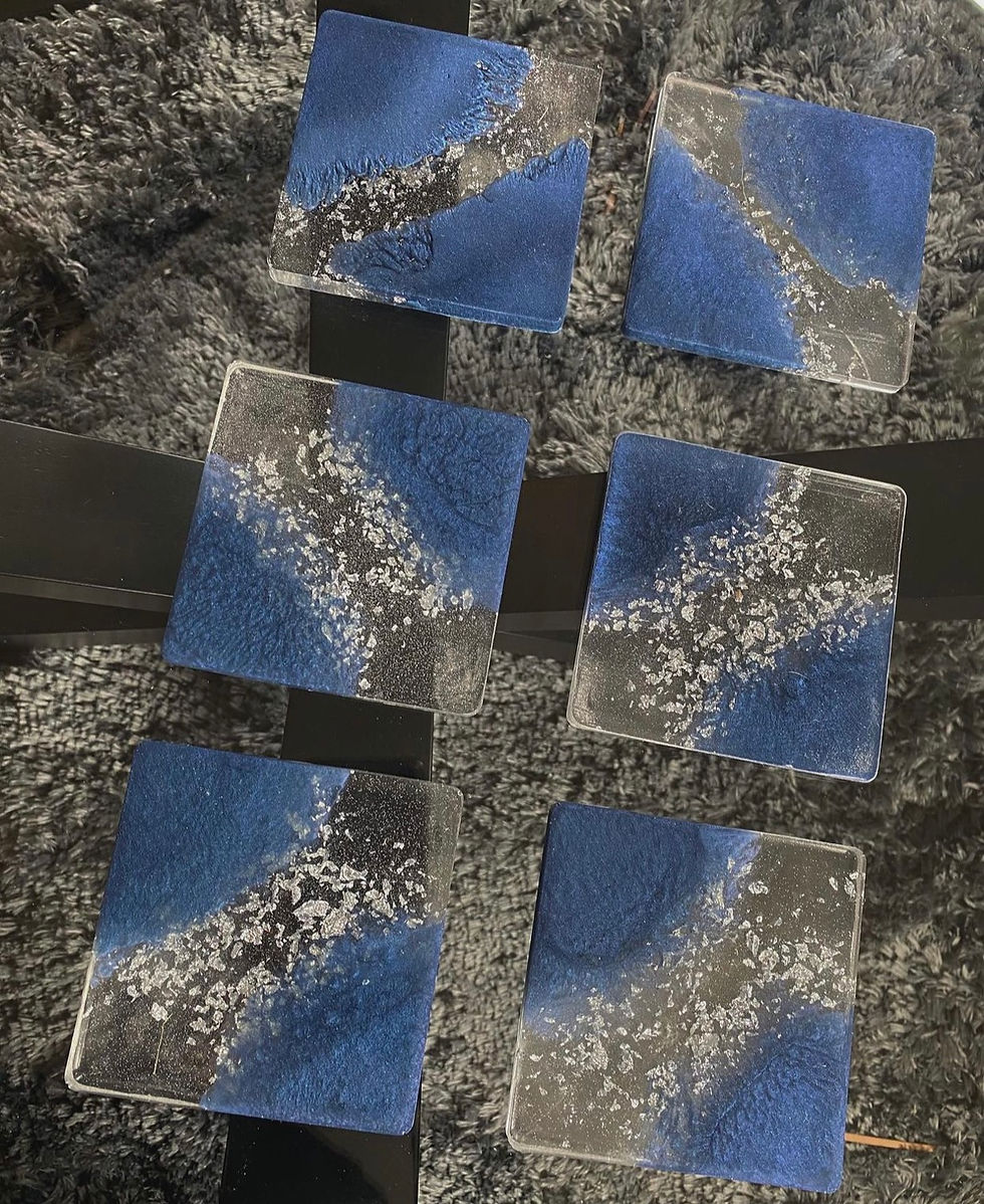 Thumbnail: Square Custom Coaster Set (4)