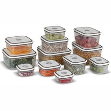 Conjunto de 12 Potes Herméticos Electrolux, Cinza: Praticidade e Organização para sua Cozinha. Seguros para Micro-ondas e Lava-louças. Livres de BPA, com Tampa de Fácil Abertura e Anel de Silicone para Selagem Perfeita. Ideal para Armazenamento de Alimentos.