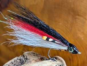 Black Red & White Bucktail Fly