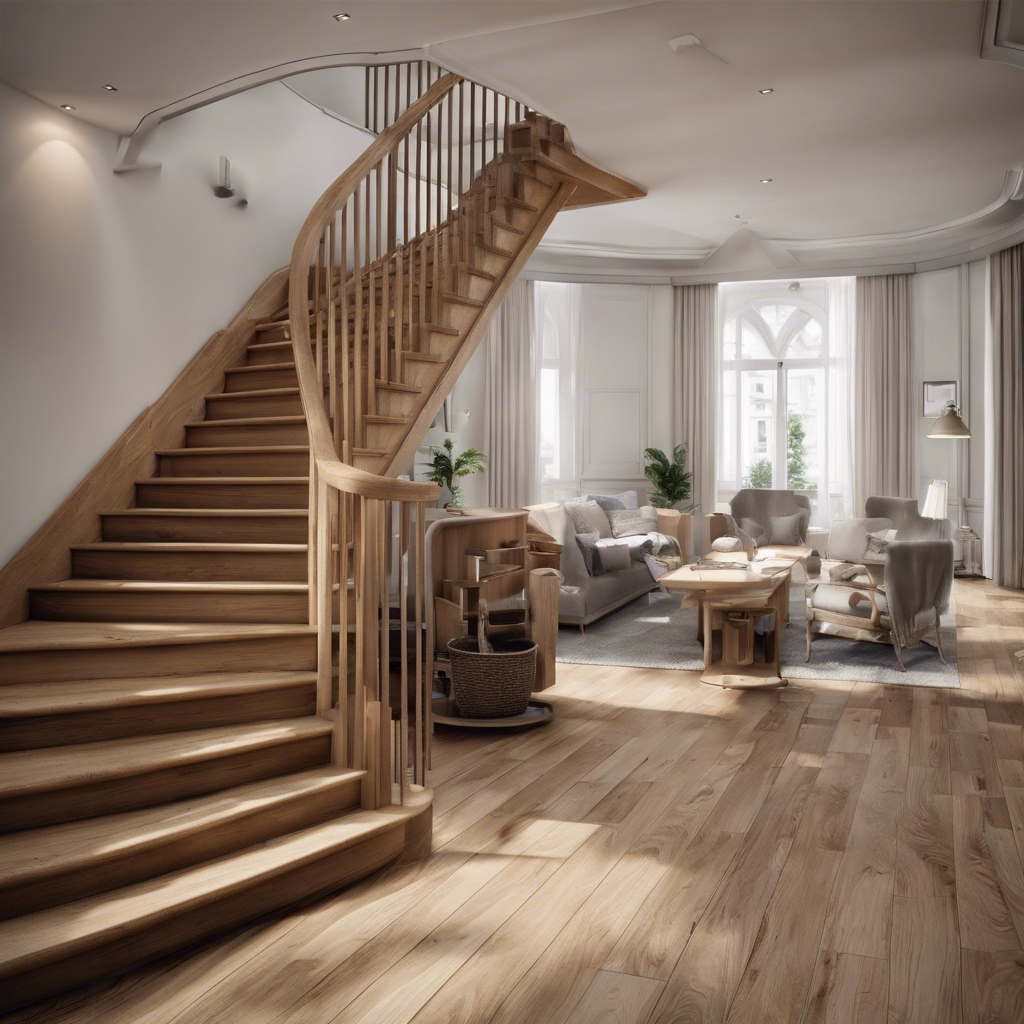 French Oak Stair Design