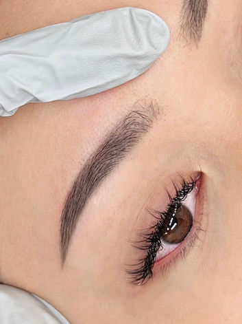 Cosmetic brow tattoo in North Sydney providing natural-looking fullness, shape correction, and long-lasting brow definition.