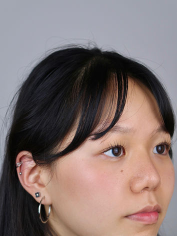 rofessional lash lift treatment in North Sydney showcasing naturally lifted, curled lashes with enhanced length and definition, creating a low-maintenance, clean beauty look.