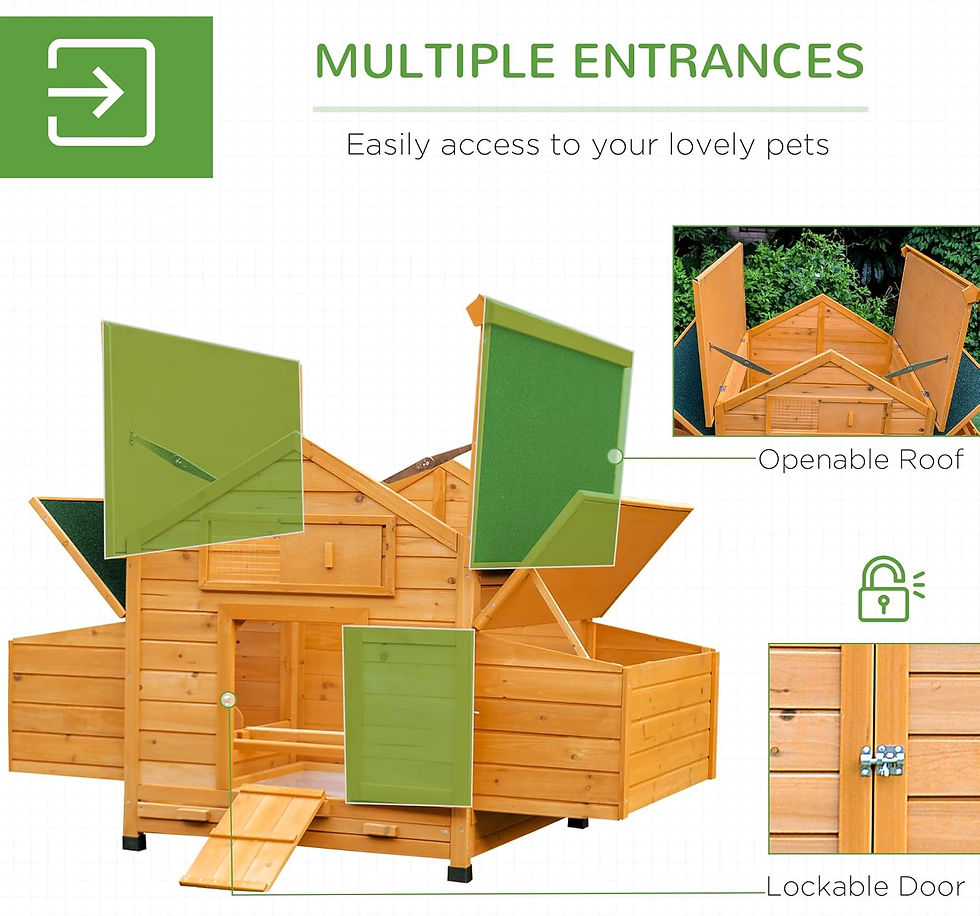 Thumbnail: Eggspresso chicken coop with multiple entrances and secure locks – safe poultry house Ireland – Fresh Supply