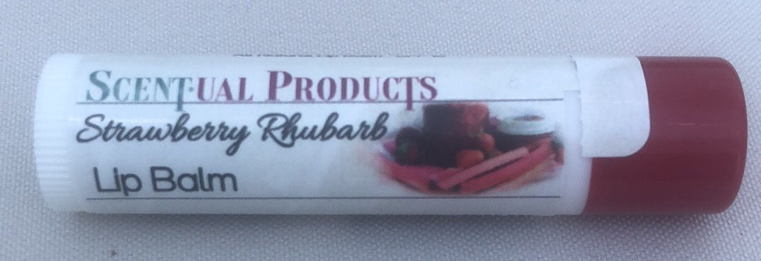 Strawberry Rhubarb Scented Lip Balm