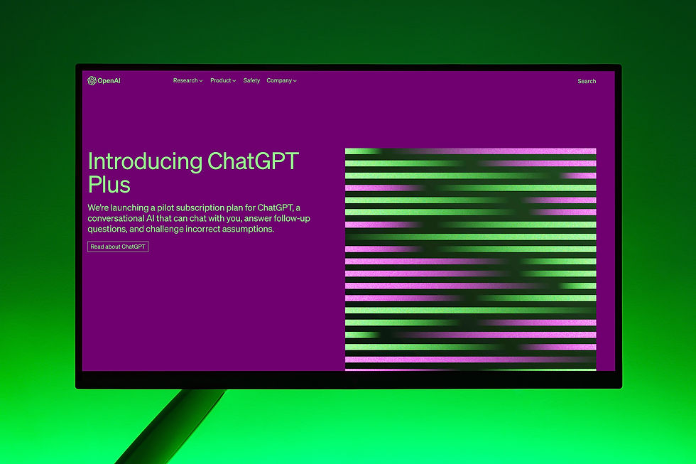 ChatGPT website home screen