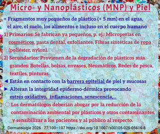 Micro- y Nanoplásticos (MNP) y la Piel