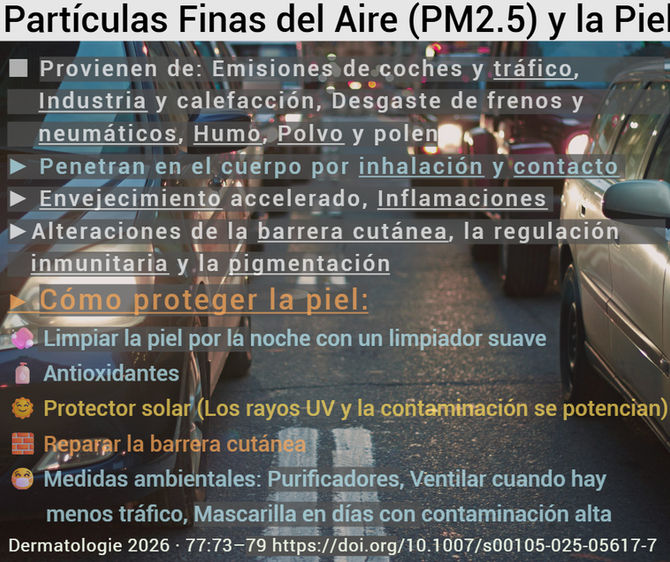 Partículas Finas del Aire y la Piel