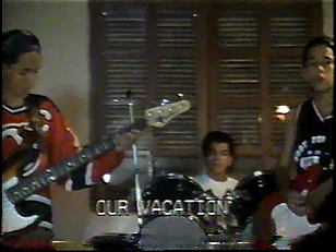 Thiago's first band. (Thiago, Felipe, Cassiano)